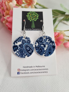 Paisley Round Earrings