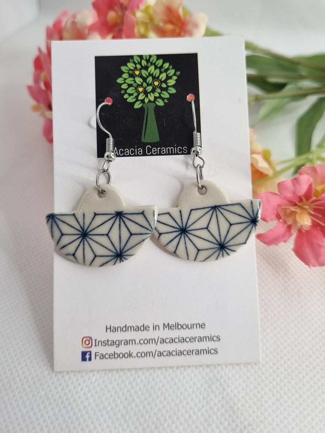 Fan Geometric  Earrings